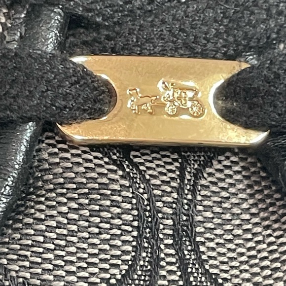 Coach Black and White Sneakers with Signature Pattern - Picture 3 of 13